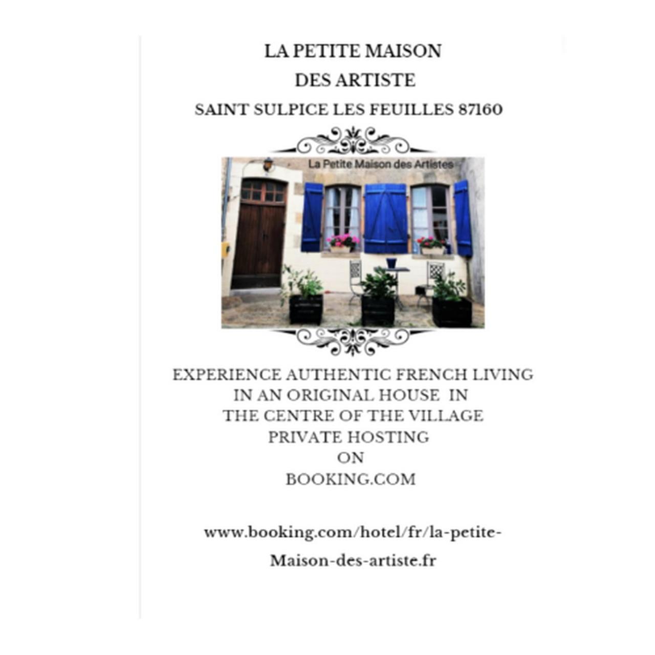 La Petite Maison Des Artiste Villa Saint-Sulpice-les-Feuilles Exterior photo